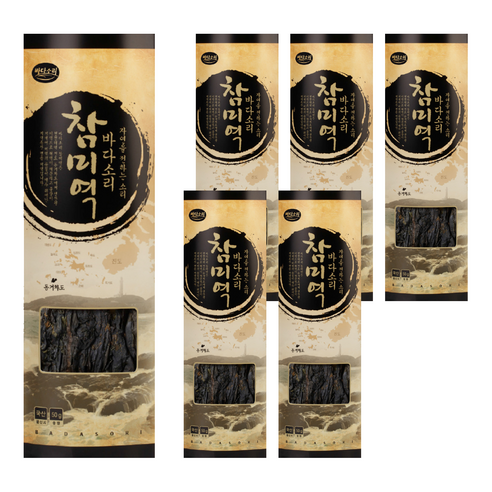 바다소리 진도 참미역, 50g, 6개