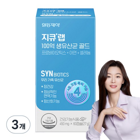 지큐랩 100억 생유산균 골드 450mg, 60정, 1개