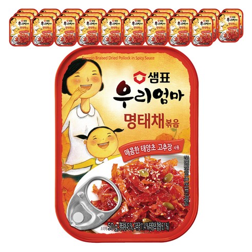 샘표 우리엄마 명태채볶음, 50g, 30개