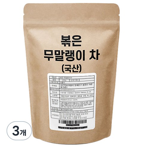 조은약초 볶은 무말랭이 차, 200g, 1개입, 3개