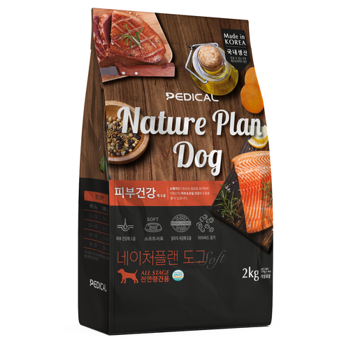 네이처플랜 강아지 소프트사료 피부건강 4p, 1개, 2kg, 오리