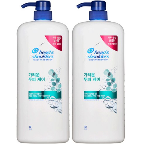 헤드앤숄더 가려운 두피케어 샴푸, 1200ml, 2개