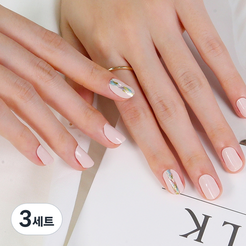 젤리넬리 네일스티커, 소프트팝, 3세트