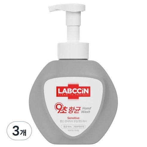 랩신 센서티브 포밍 핸드워시, 500ml, 3개