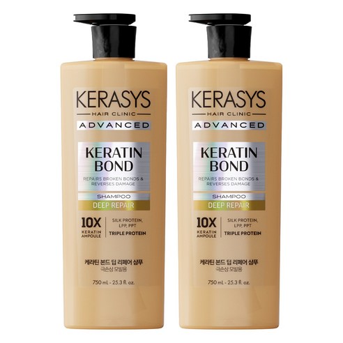 케라시스 어드밴스드 케라틴 본드 딥 리페어 샴푸, 750ml, 2개