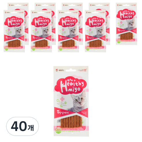 아스쿠 헬시묘 져키 20g, 게맛살, 40개