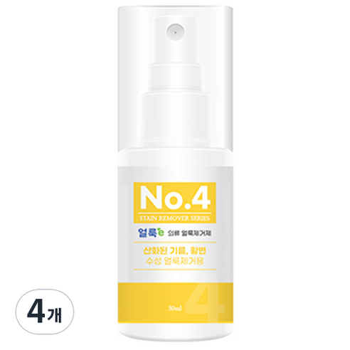 엘타얼룩이 의류 얼룩제거제 No4, 30ml, 4개