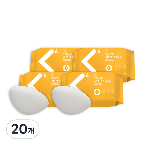 레인보우샵 과탄산소다 솝 세탁비누, 160g, 20개