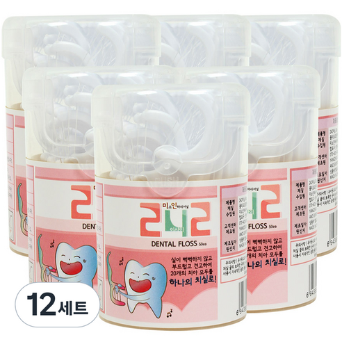 242 일회용 치실, 50개입, 12세트