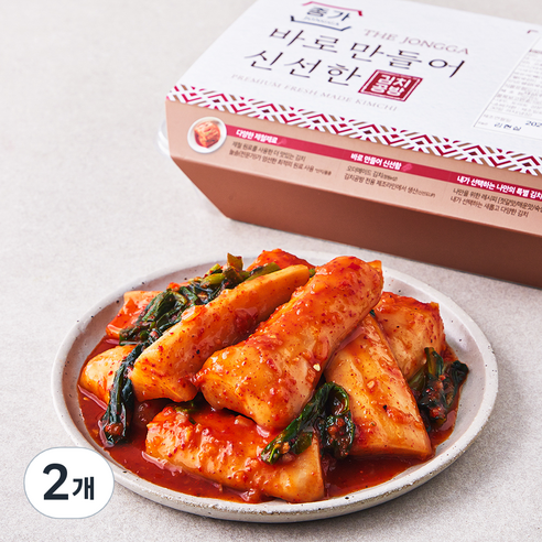 종가 오래오래 맛있는 총각김치, 1kg, 2개