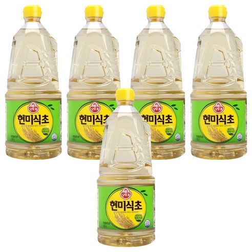 오뚜기 현미식초, 1.5L, 5개