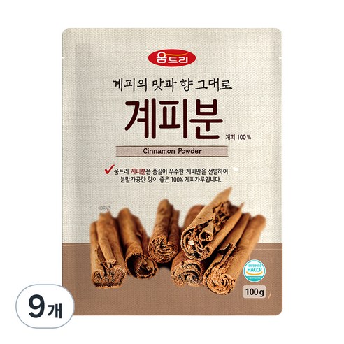 움트리 계피분, 100g, 9개