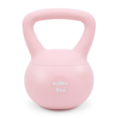 벨리카 홈짐 스포츠 소프트 말랑 케틀벨, 핑크색, 4kg, 1개