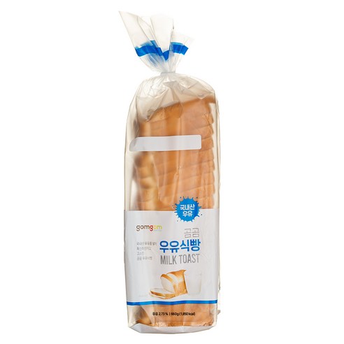 부드럽고 달콤한 곰곰 우유식빵: 편리하고 영양가 있는 아침 식사