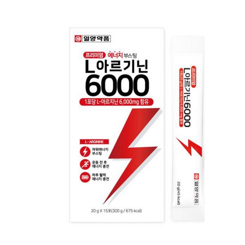 일양약품 L 아르기닌 6000 15p, 300g, 4개