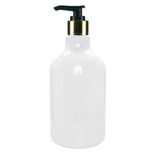 병도매닷컴 DN750 용기 + 디스펜서 세트, 1개, 750ml, 용기(백색), 캡(검정골드)