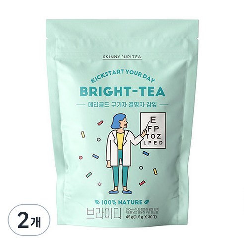 스키니퓨리티 브라이티 차, 1.5g, 30개입, 2개