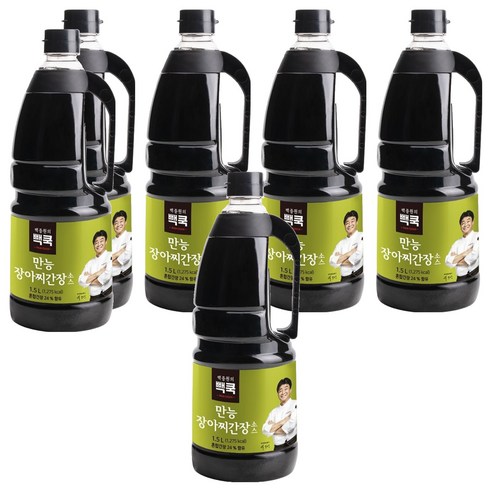 백종원의 만능 장아찌 간장소스, 1.5L, 6개
