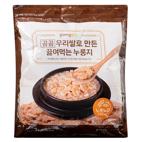 우리쌀로 만든 끓여먹는 누룽지, 로켓프레시 배송, 30% 할인