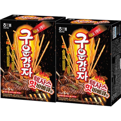 구운감자 텍사스 핫 바베큐맛, 2개, 135g