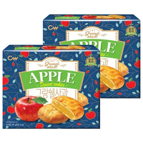청우식품 그랑쉘 사과, 195g, 2개