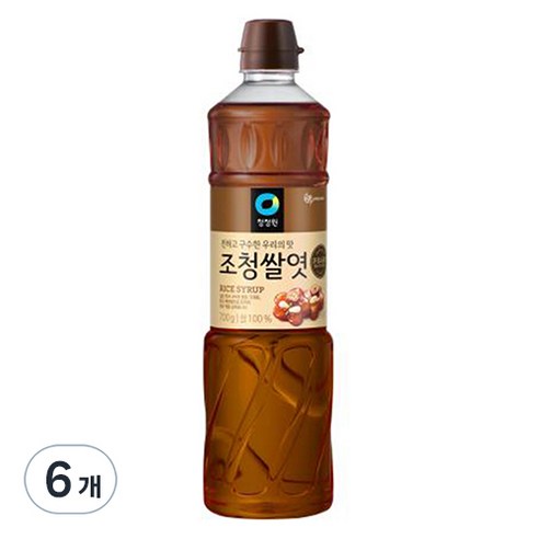 대상 청정원 조청쌀엿, 700g, 6개