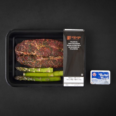 다맛나go 국내산 소고기 시즈닝 부채살 스테이크 (냉장), 1개, 220g