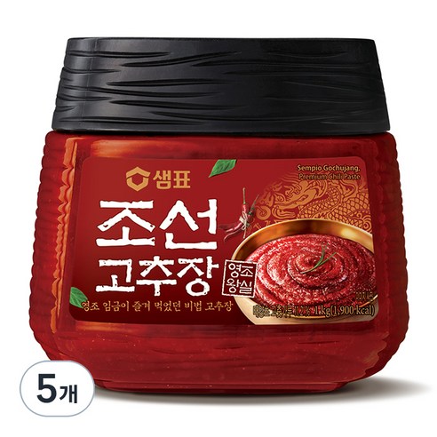 샘표 조선고추장, 1kg, 5개