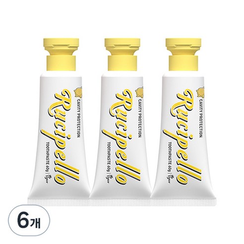 루치펠로 멜레멜레 어린이 저불소 치약, 60g, 6개