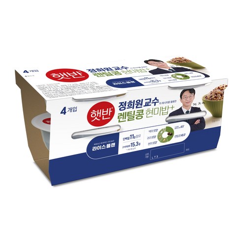 건강과 편리함을 담은 한 그릇, 햇반 라이스플랜 렌틸콩 현미밥