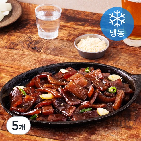 에브리쿡 간장양념 돼지 껍데기 (냉동), 300g, 5개