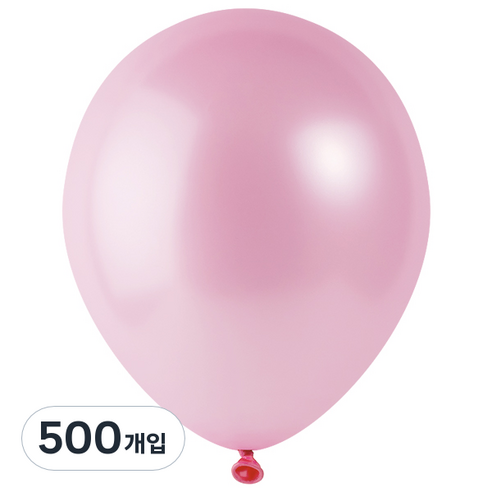 파티팡 풍선 라운드 30cm, 펄 라이트핑크, 500개입