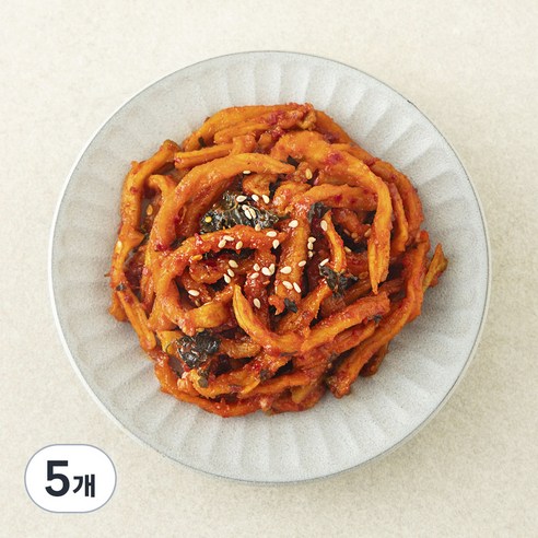집반찬연구소 무말랭이무침, 100g, 5개