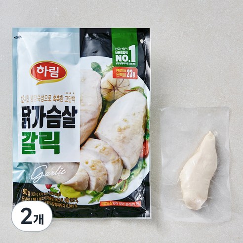 하림 닭가슴살 갈릭, 100g, 8개입, 2개