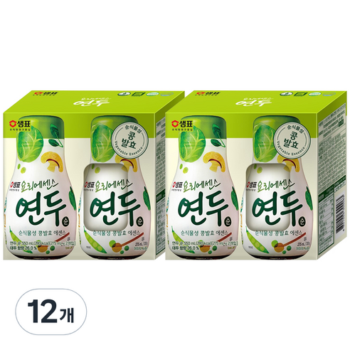 샘표 요리에센스 연두 순맛, 275ml, 12개