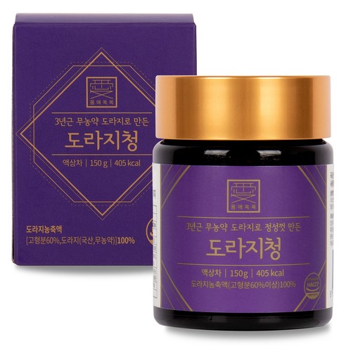 몸애쏙쏙 무농약 도라지청, 150g, 1개, 1개입