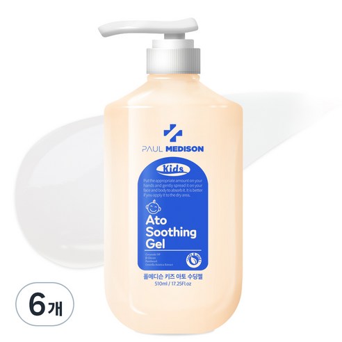 폴메디슨 키즈 아토 대용량 수딩젤 510ml, 6개