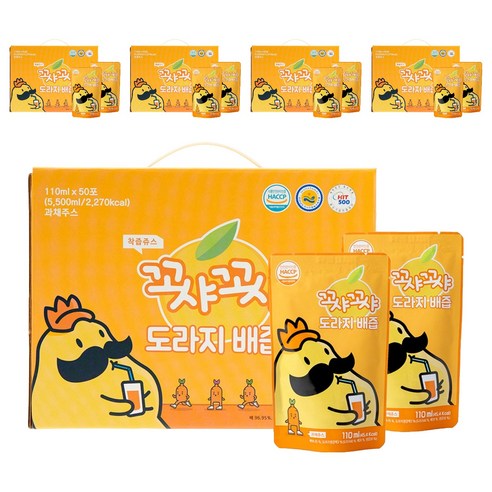 꼬샤꼬샤 도라지 배즙, 110ml, 250개
