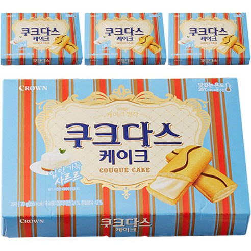 쿠크다스 케이크, 154g, 4개