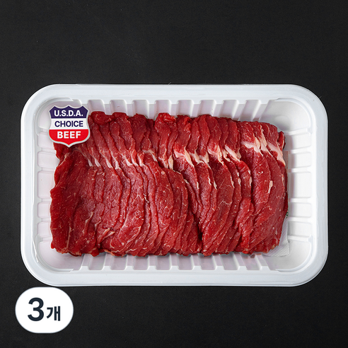 메가 미국산 앞다리 불고기용 1kg, 3개