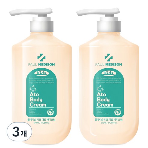 폴메디슨 키즈 아토 모이스처 바디크림 510ml, 6개