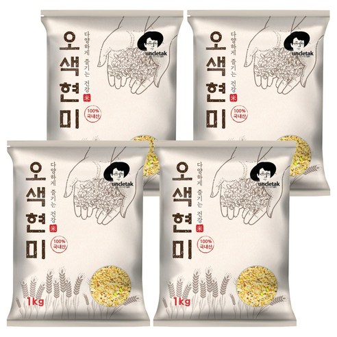 엉클탁 오색현미, 1kg, 4개