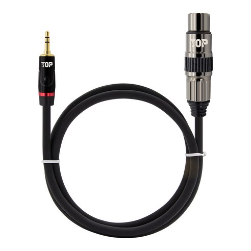 HDTOP 국산 3.5 스테레오 to XLR 암 변환 오디오 케이블, HT-TP235-3M, 혼합색상, 1개