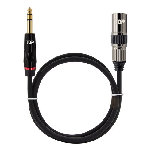 HDTOP 국산 5.5 스테레오 to XLR 수 변환 케이블, HT-TP354-15M, 혼합색상