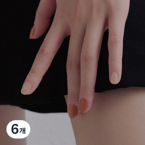 르멘트 컬러 네일, 23 마호가니 엠버, 14ml, 6개