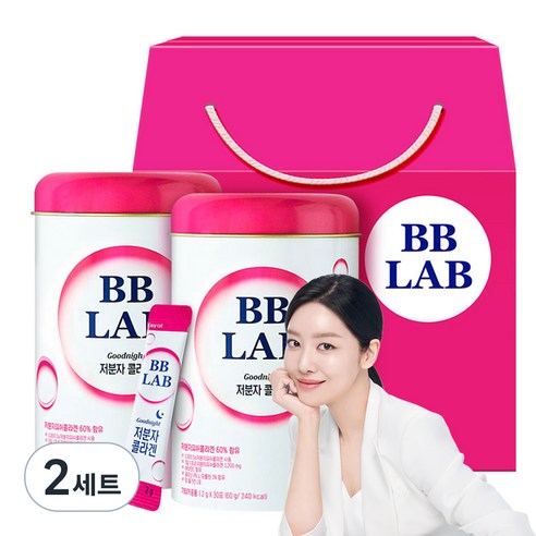 비비랩 저분자 콜라겐 선물세트, 60회분, 120g, 2세트