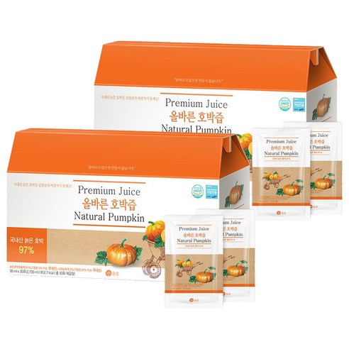 올즙 올바른 호박즙, 60개, 90ml
