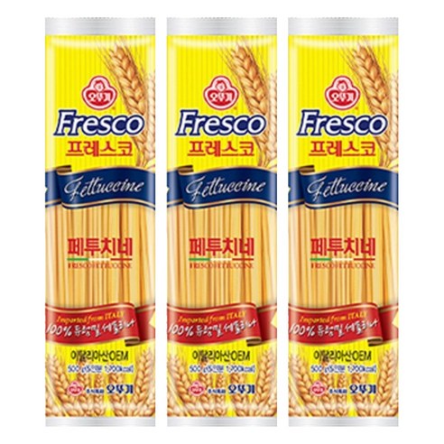 오뚜기 프레스코 페투치네, 3개, 500g