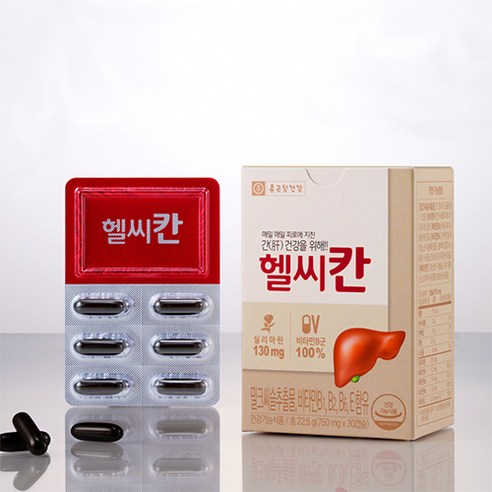 종근당건강 헬씨칸 밀크씨슬, 30정, 2개
