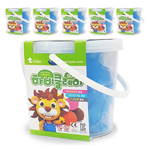토단교재 하비 클레이, 파랑, 500g, 6개